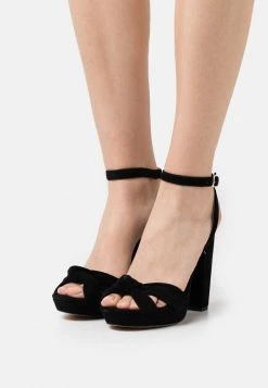 Cheap ✨ Anna Field LEATHER - High Heeled Sandals - Black 😍