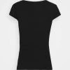 Best deal ⌛ Anna Field Basic T-shirt - Black ⌛ -My Luxe Wardrobe Sales Store fabc6a2f919a43c89c726ae38bdd4762