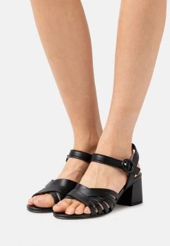 New 🔥 Anna Field LEATHER - Sandals - Black 💯