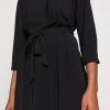 Outlet 😀 Anna Field WOVEN 3/4 SLEEVE BELTED DRESS - Day DRESS 🔔 - Black ⭐ -My Luxe Wardrobe Sales Store fdb90861dfd9422ca91b769d241cd442