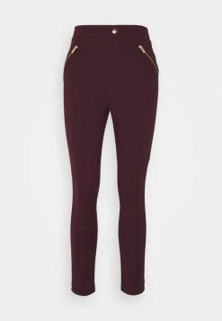 Best reviews of 🔔 Anna Field PUNTO LEGGING WITH ZIP DETAIL - Trousers - Bordeaux ✔️