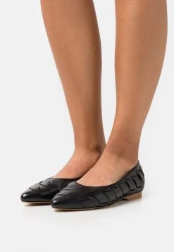 Coupon 🧨 Anna Field LEATHER - Ballet Pumps - Black 😀
