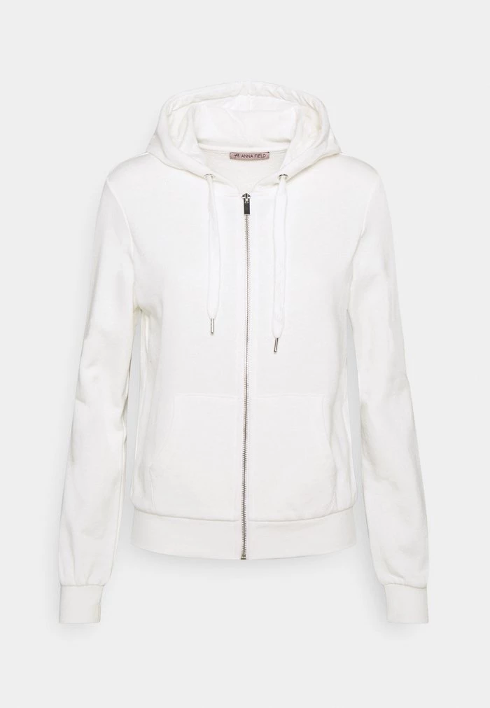 Best deal ✔️ Anna Field SLIM FIT SWEAT JACKET - Zip-up Sweatshirt - Off-white ✔️ 1 Best deal ✔️ Anna Field SLIM FIT SWEAT JACKET - Zip-up Sweatshirt - Off-white ✔️